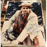 Dr Who Sylvester McCoy signed 10 x 8 inch colour photo. Condition 9/10. All autographs come with a