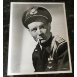 Sir John Mills RAF uniform signed 10 x 8 inch b/w photo. Condition 8/10. All autographs come with
