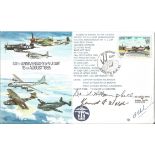 Top WW2 Navy ace Captain David McCampbell US multiple signed cover, He was Navy Ace 34 Victories.