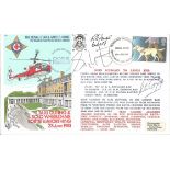 Multiple signed Royal Star and Garter cover. C87 Re - carried John O'Groats to Land's End Signed