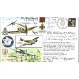 WW2 Multiple signed Battle of Britain aces signed 50th Ann cover. RAFA5b The Major Assault Signed by
