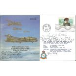 WW2 General Curtis Emerson Le May multiple signed B17 bomber cover. 13 April 84 Boeing B17 50th