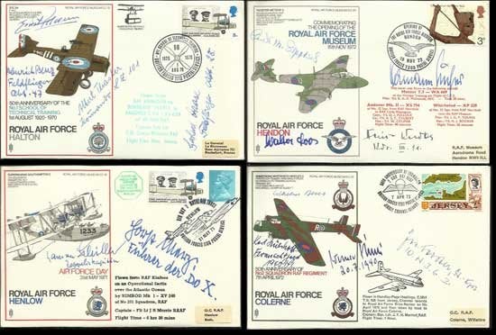 WW2 Hans Rossbach complete collection of 80 Luftwaffe commemorative covers 270 autographs - Image 8 of 8