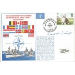 Traudl Junge Hitlers secretary signed NATO Navy cover. 4 Apr 79 - BFPS 3079. 30th Anniversary of