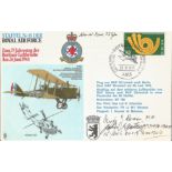 WW2 Multiple signed Battle of Britain aces signed 18 sqn cover. 26 3 1973 Gutersloh 18 Sqn German