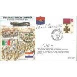 WW2 Victoria Cross multiple signed 50th Ann cover. JS50/41/1 BFPS 226119 Jan 91, 50th Anniv. British