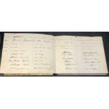 Admiral Crabbe An important Navy Visitors’ Book with 845 signatures