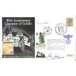 WW2 POWs Double signed 40th Anniv Of Liberation of Colditz cover. 8 May 85 BFPS 1945 VE Day