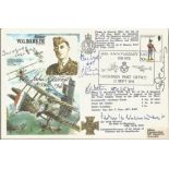 WW2 Multiple signed Battle of Britain aces signed Mjr Barker VC cover. 15 Sept 1978 Guernsey 60th