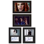 Set of 4 Stunning hand signed sci-fi / fantasy professionally mounted displays. This beautiful set