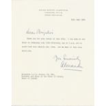 Field Marshall Alexander WW2 signed typed letter 1961 on Bush House notepaper, regarding a