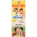 Dean Martin & Jerry Lewis 1952 The Stooge 14x36 Original Film Poster. Good condition. All autographs