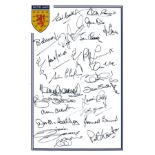 Autographed Scotland 12 X 8 Crested Photo - Signed By 25 Former Internationals 1950s - 1980s