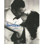 Lana Wood signed 10x8 black and white photo pictured in her role in the James Bond film Diamonds are