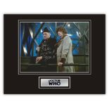 Stunning Display! RARE Image! Dr. Who Tom Baker hand signed professionally mounted display. This