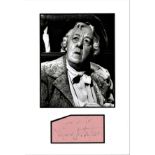 Margaret Rutherford 16x12 approx mounted signature piece includes black and white photo and signed