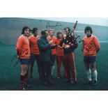 Autographed Man United 12 X 8 Photo - Col, Depicting United's 'Scottish Contingent' Consisting Of