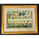 Football Leeds United 1971 Fairs Cup Winners multi signed Colour Team Photo 23x18 mounted and framed