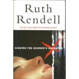 Ruth Rendell signed hardback book titled "Kissing The Gunner's Daughter" signature can be found on