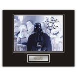 Stunning Display! Star Wars Dave Prowse hand signed professionally mounted display. This beautiful