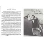 AVM Johnnie Johnson DFC signed Ministry Gallery biographical booklet. Dedicated , Air Vice Marshal