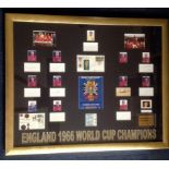 Football England 1966 World Cup Champions 110x90 framed and mounted signature presentation