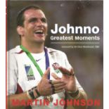 Martin Johnson England Rugby Legend Signed 2004 Hardback Book 'Johnno Greatest Moments'. Good