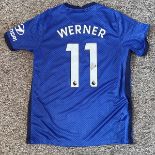 Football, Timo Werner signed Chelsea replica home shirt with tags size Medium. Good condition. All