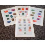 Hungary stamp collection 4 loose album pages mainly mint/early material some rare. Good condition We