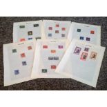European Stamp collection 6 loose album pages from Holland and Monaco. Good condition We combine
