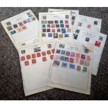 European Stamp collection 11 loose pages countries include Hungary, Czechoslovakia, Romania, Poland,
