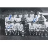 Football Autographed Manchester City 12 X 8 Photo B/W, Depicting Manchester City's Second Division