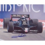 Mario Andretti signed 10 x 8 inch photo picture during F1 race. Good condition. All autographs