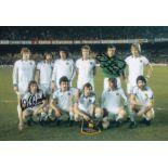 Football Autographed Aston Villa 12 X 8 Photo Col, Depicting A Wonderful Image Of The Aston Villa