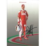 Sebastian Vettel signed 6x4 colour photo card. Good condition. All autographs come with a