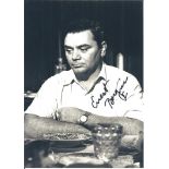 Ernest Borgnine signed 5 x 7 b/w photo in very good condition. All autographs come with a