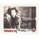 Richard E. Grant signed 8 x 10 b/w publicity photo from Warlock in good condition with crease on top
