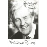 Richard Briers signed 5 x 4 b/w photo in very good condition with discolouration on reverse. All
