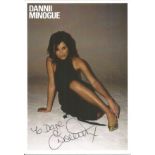 Dannii Minogue signed dedicated 6 x 4 colour photo promotion card in very good condition. All