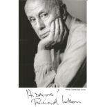 Richard Wilson signed dedicated 5 x 4 b/w photo in very good condition. All autographs come with a