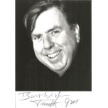 Timothy Spall signed 6 x 4 b/w photo in good condition with slight creases on corners. All