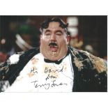 Terry Jones signed dedicated 7 x 5 colour photo in good condition with creasing on corners. All