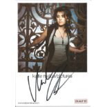 Katie Melua signed 6 x 4 colour photo promotion card in very good condition. All autographs come