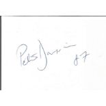 Peter Davison signed album page. Peter Malcolm Gordon Moffett (born 13 April 1951), known