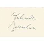 Yehudi Menuhin signed album page. Yehudi Menuhin, Baron Menuhin, OM KBE (22 April 1916 - 12 March