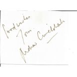 Andrew Cruickshank signed album page. Andrew John Maxton Cruickshank MBE was a Scottish supporting