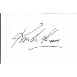 Kiri Te Kanawa signed album page. Dame Kiri Jeanette Claire Te Kanawa born Claire Mary Teresa