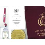 Collection of Royal Memorabilia, Including Windsor Castle Carrier Bag, Royal Wedding Commemorative