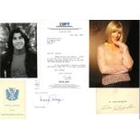 Collection of TV & Movie Stars Items, 12 Signed Photos Plus Letters and Signature Items, Including