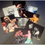 Sport collection 8 signed assorted photos some great names includes Wayne Mardle, Oliver Skeete,